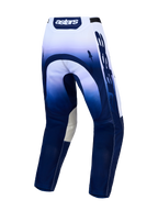 Alpinestars Racer Air Amber Motocrosshose für Herren, Blau und Weiß, Rückansicht, belüftetes 600D-Polygewebe.