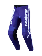 Alpinestars Fluid Apex V2 Hose, Motocross-Hose für Herren, Dunkelblau und Weiß, robustes 600D-Polygewebe, verstärkte Knie.