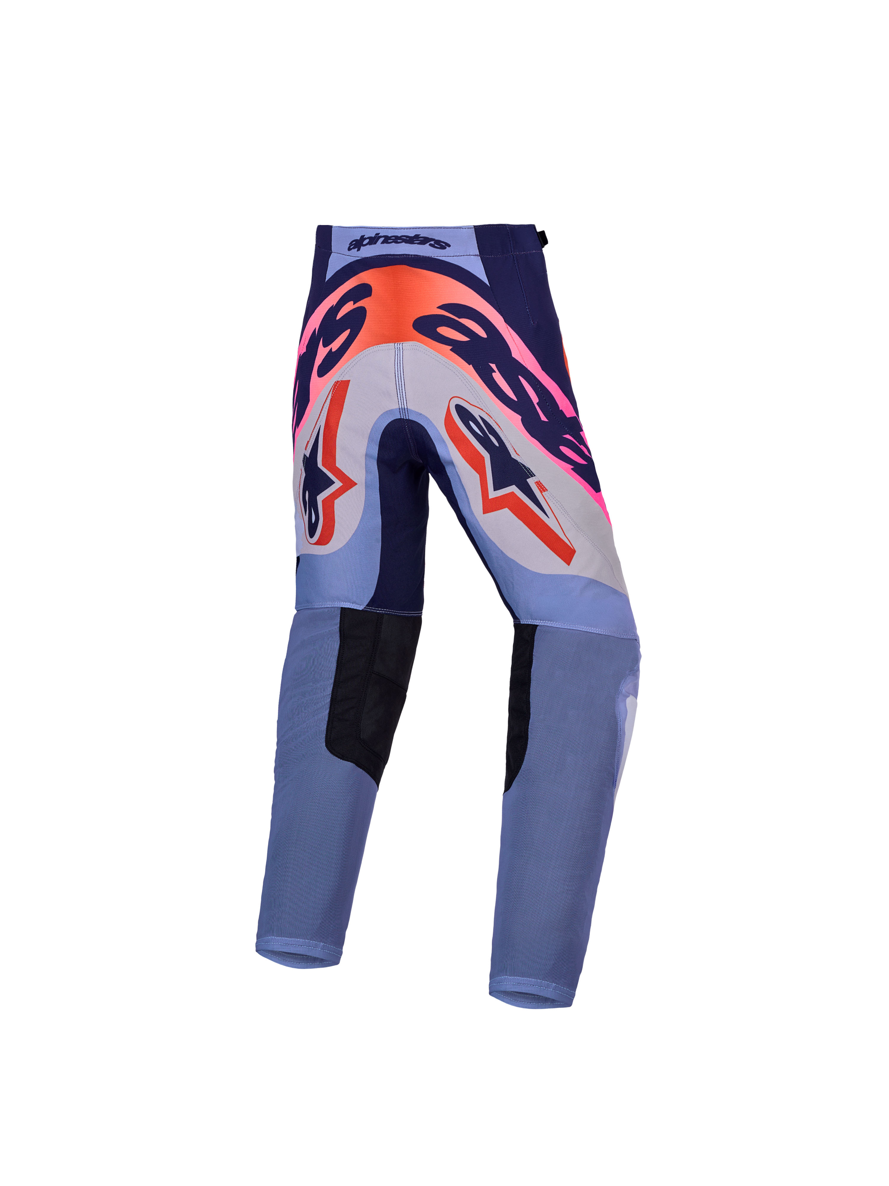 Alpinestars Jugend Supertech Dyna Hosen, Motocross-Rennhose in Lila und Pink Fluo, 600D-Sitzverstärkung, für junge MX-Fahrer.