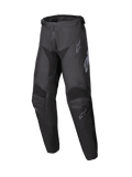 Alpinestars 2025 Youth Racer Graphite Hose, Motocross-Hose in Schwarz und Grau, Jugend-Offroad-Ausrüstung mit verstärkten Kniebereichen und dezenten grauen Logos, strapazierfähiges ergonomisches Design