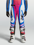 Alpinestars Jugend Supertech Maven Hose, Motocross-Hose für Kinder, Weiß, Pink und Blau, strapazierfähige Performance-Passform.