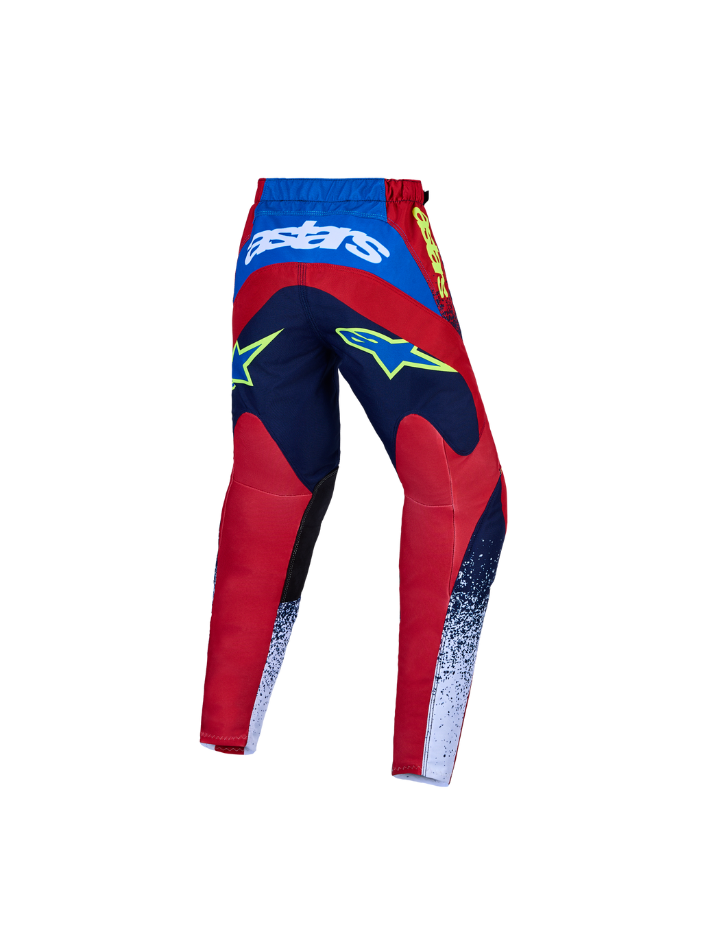 Alpinestars Fluid Drag Jugend-Hose und Gear Set, Motocross-Hose für Jugendliche, Blau und Rot, verstärktes Textilgewebe.