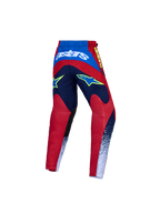 Alpinestars Fluid Drag Jugend-Hose und Gear Set, Motocross-Hose für Jugendliche, Blau und Rot, verstärktes Textilgewebe.