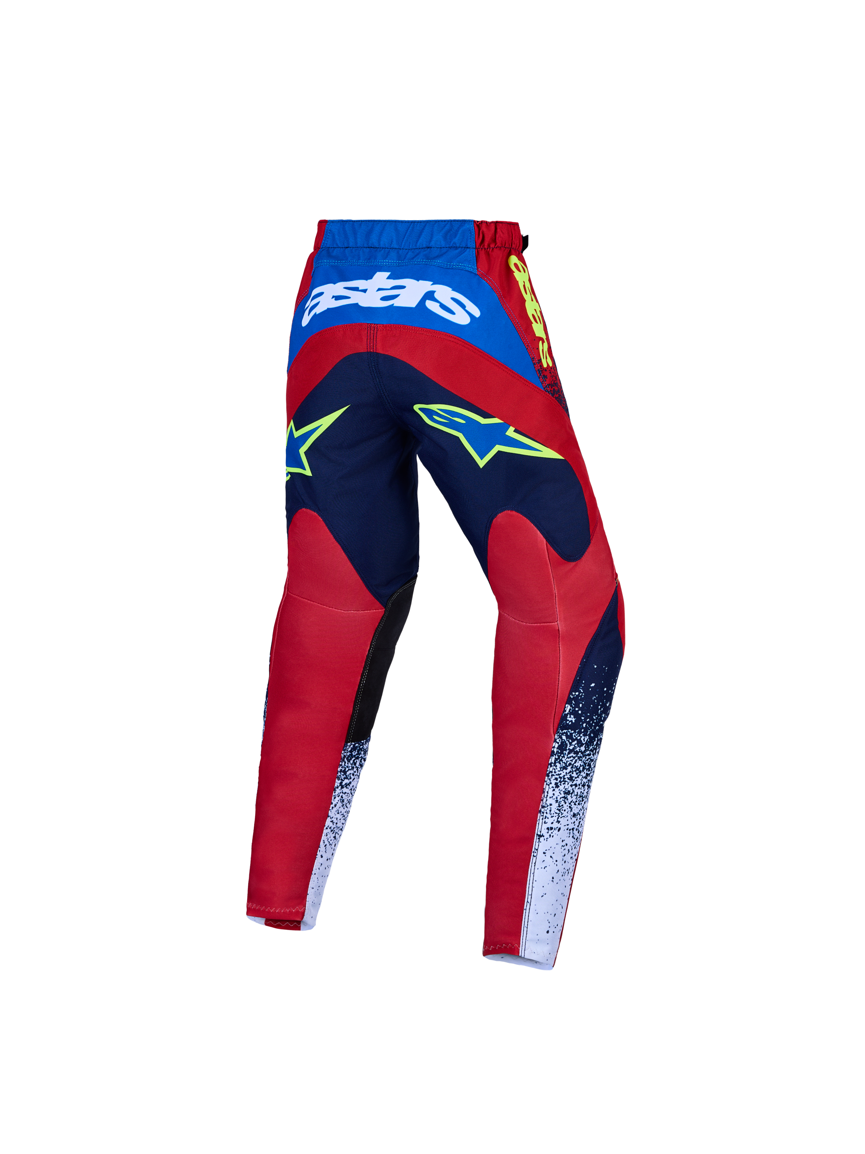 Alpinestars Fluid Drag Jugend-Hose und Gear Set, Motocross-Hose für Jugendliche, Blau und Rot, verstärktes Textilgewebe.