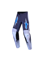 Alpinestars Fluid Drag Jugend-Hose, Motocross-Hose, Grau, Blau und Lila, strapazierfähiges Material, ergonomische Passform.