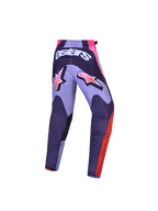Alpinestars Fluid Hunt Jugend-Hose 2027, lila und pinke Motocross-Hose mit rückseitigem Astars-Branding und Sport-Passform.