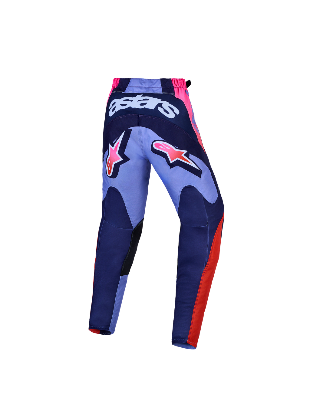 Alpinestars Fluid Hunt Jugend-Hose, Motocross-Hose, Violett und Lila, Rückansicht aus strapazierfähigem Polygewebe.