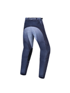 Alpinestars Fluid Jugend-Hose Amber, Motocross-Hose in Grau und Lila, Rückansicht, verstärkter Sitzbereich und 3D-Schnitt.