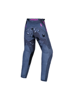 Alpinestars Jugend Fluid Lone V2 Hose, Motocross-Ausrüstung für Kinder, Grau und Pink, Camouflage-Muster, Rückansicht.