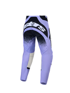 Alpinestars Stella Techstar Swan Hose, Damen-Motocross-Hose, Lila und Schwarz, Rückansicht mit verstärktem Sitzbereich.