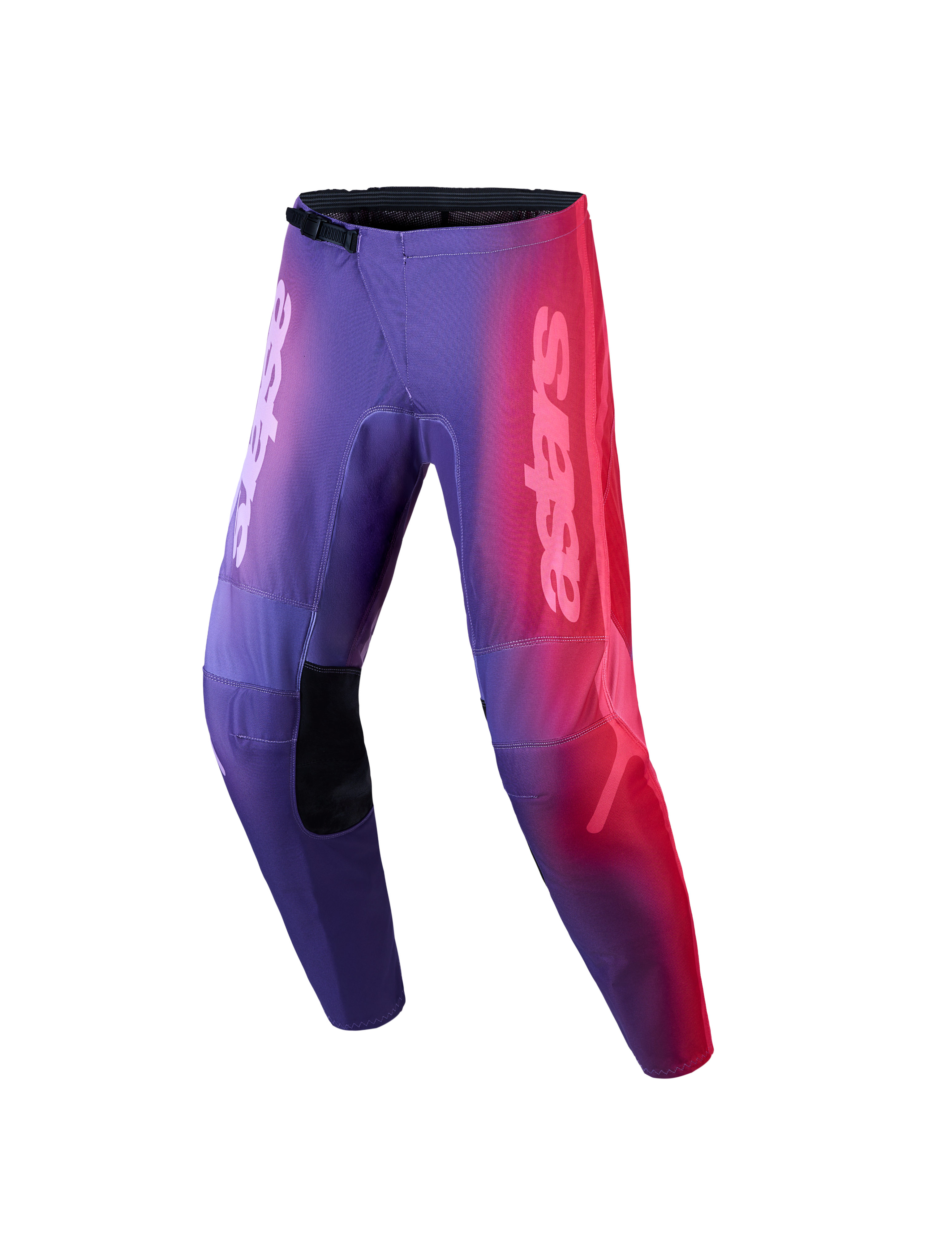 Alpinestars Stella Fluid Kepler Damen-Motocrosshose, Lila und Rot mit Farbverlauf, Offroad-Rennsport-Design, Astars-Branding