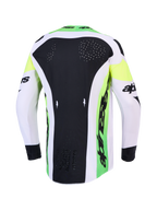 Alpinestars 2027 Supertech Dyna Trikot AND Ausrüstungsset, Motocross-Top, Schwarz-Grün, lasergefertigte Rückenbelüftung.