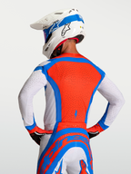 Alpinestars Supertech Vesta Trikot, Herren-Motocross-Trikot, Rot und Blau, atmungsaktive, lasergefertigte Perforationen.