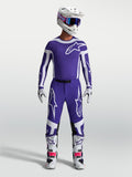 Alpinestars Supertech Vesta Trikot und Ausrüstungsset, Motocross-Ausrüstung für Herren, Dunkelblau und Weiß, professionelle athletische Passform