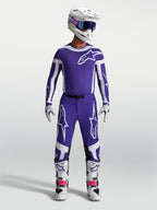 Alpinestars Supertech Vesta Trikot und Ausrüstungsset, Motocross-Ausrüstung für Herren, Dunkelblau und Weiß, professionelle athletische Passform
