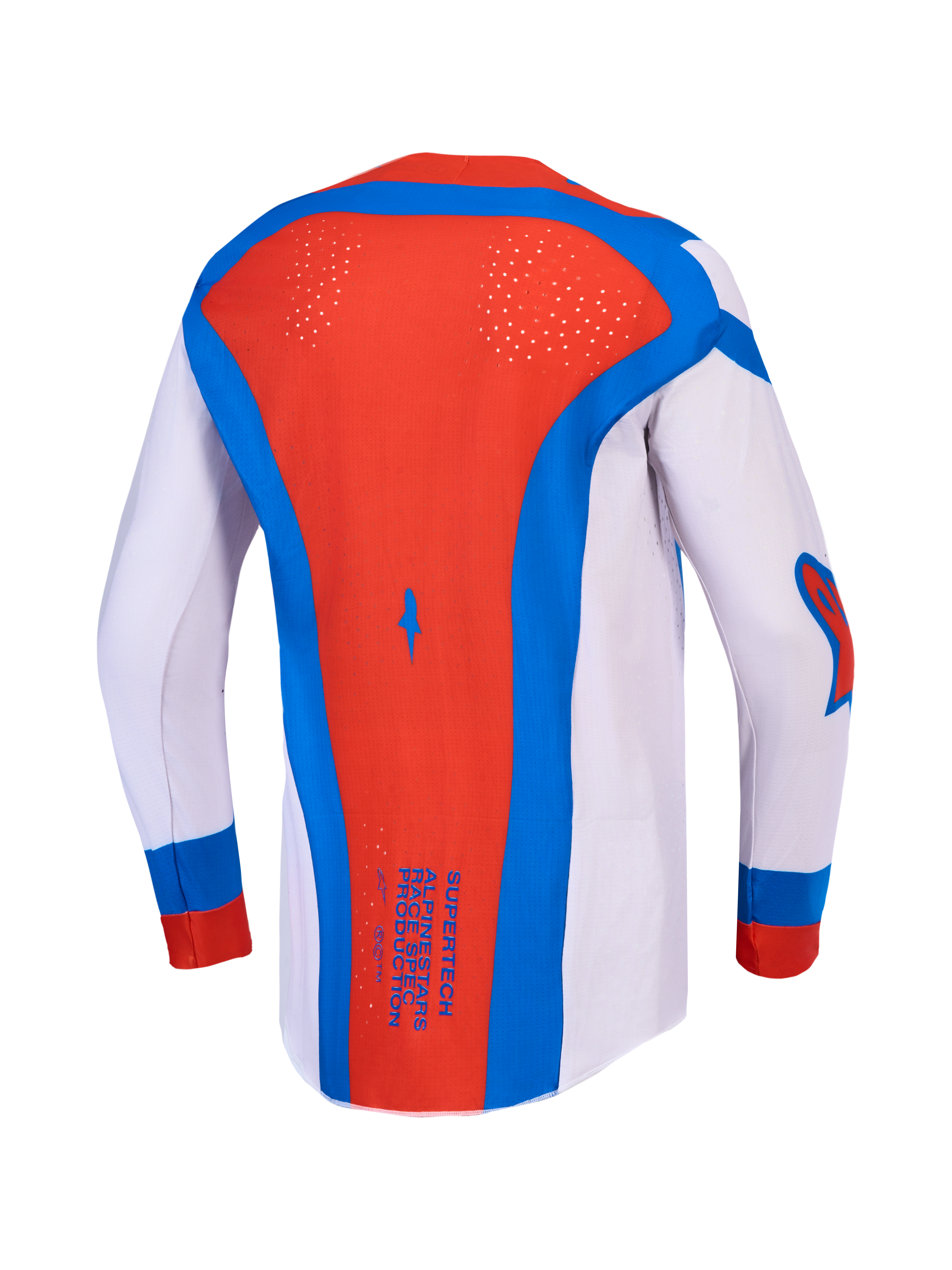 Alpinestars Supertech Vesta Trikot, Gear Set 2027, Motocross-Oberteil für Herren, Lila und Rot, lasergeschnittene Belüftung.