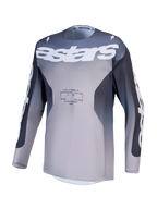 Alpinestars Racer Amber Trikot, Motocross-Trikot für Herren, Grau und Flieder, atmungsaktives Polygewebe, Stretch-Mesh-Einsätze, Racing-Passform für den Offroad-Einsatz