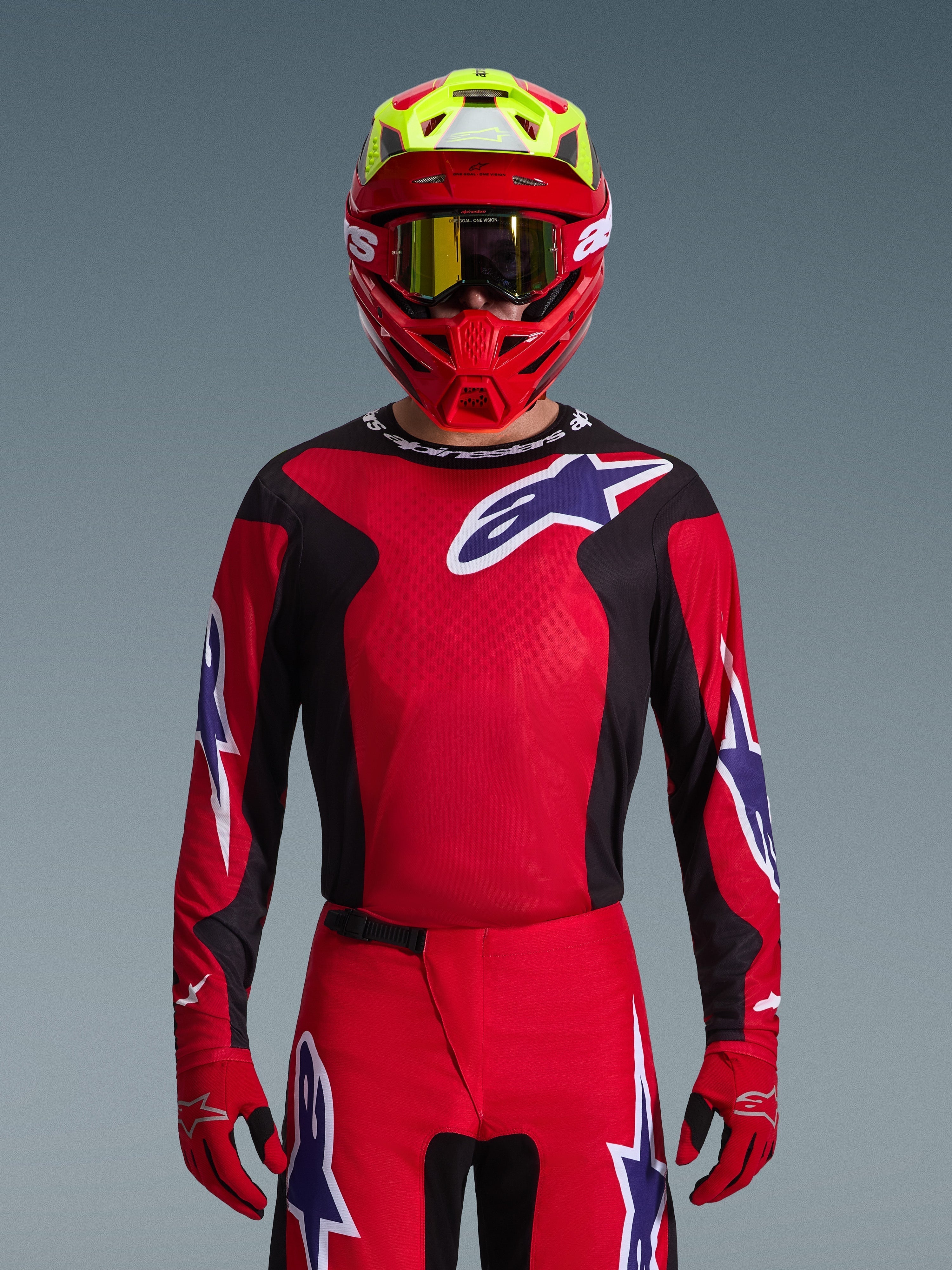 2026 Fluid Grid - Red MX Jersey | Alpinestars®
