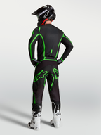 Alpinestars Fluid Apex V2 Hose, Motocross-Hose für Herren, Schwarz und Fluorgrün, ergonomische Passform in voller MX-Ausrüstung.