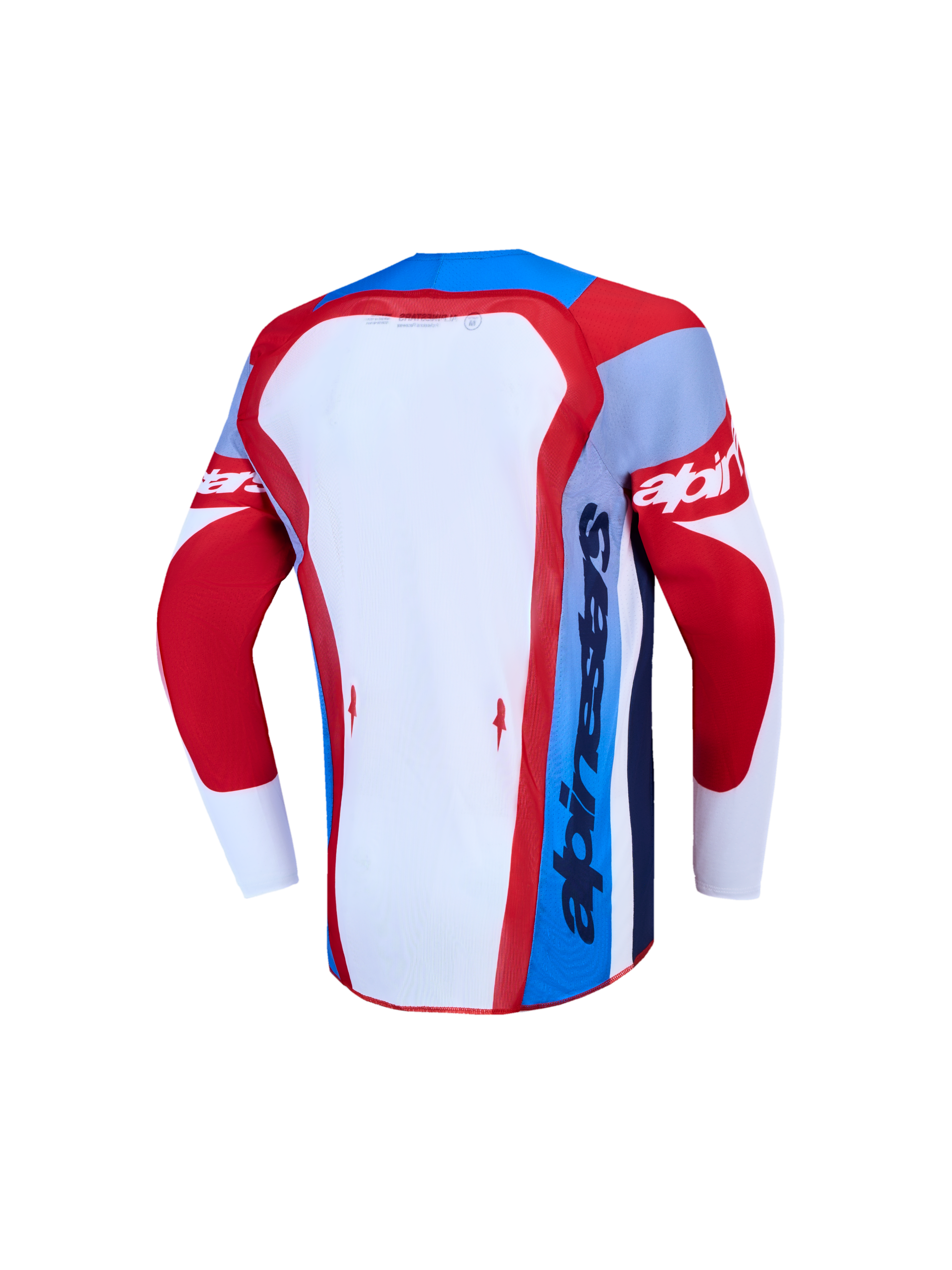 Alpinestars Supertech Jugend-Trikot Dyna AND Jugendliche Supertech Dyna Gear Set, Motocross-Trikot, Rückansicht, Rot und Blau, atmungsaktives Stretch-Mesh
