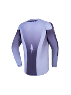 Alpinestars Jugend Fluid Amber Trikot, Motocross-Rennoberteil, Langarm, Hellgrau und Dunkellila, Rückansicht