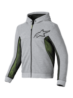 Alpinestars Chrome Air Sport Kapuzenjacke, Motorradjacke für Herren in Grau und Schwarz mit hochflüchtigen Mesh-Belüftungspaneelen und CE-zertifiziertem Schutz