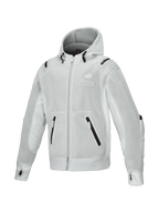 Alpinestars Moflow Air Tech Kapuzenjacke für Herren, Grau, atmungsaktive Mesh-Motorradjacke, Tech-Air Ready, Urban-Stil.