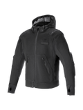 Alpinestars Moflow Air Tech Kapuzenpullover, urbane Motorradjacke für Herren, Schwarz, Mesh-Gewebe, Tech-Air Ready.