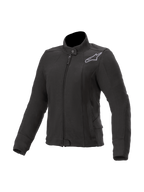 Alpinestars Women's Banshee Fleece, Urban Motorcycle Jacket in Black, with Nucleon Flex Plus armor and Kevlar.
