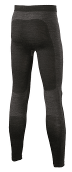 Alpinestars ZX Evo V2 Unterteil, Motorsport-Base-Layer-Hose, Schwarz und Grau, Rückansicht zeigt nahtlose technische Strickkonstruktion mit dunkleren Einsätzen an Gesäß und Waden, feuerfeste Motorsport-Unterwäsche