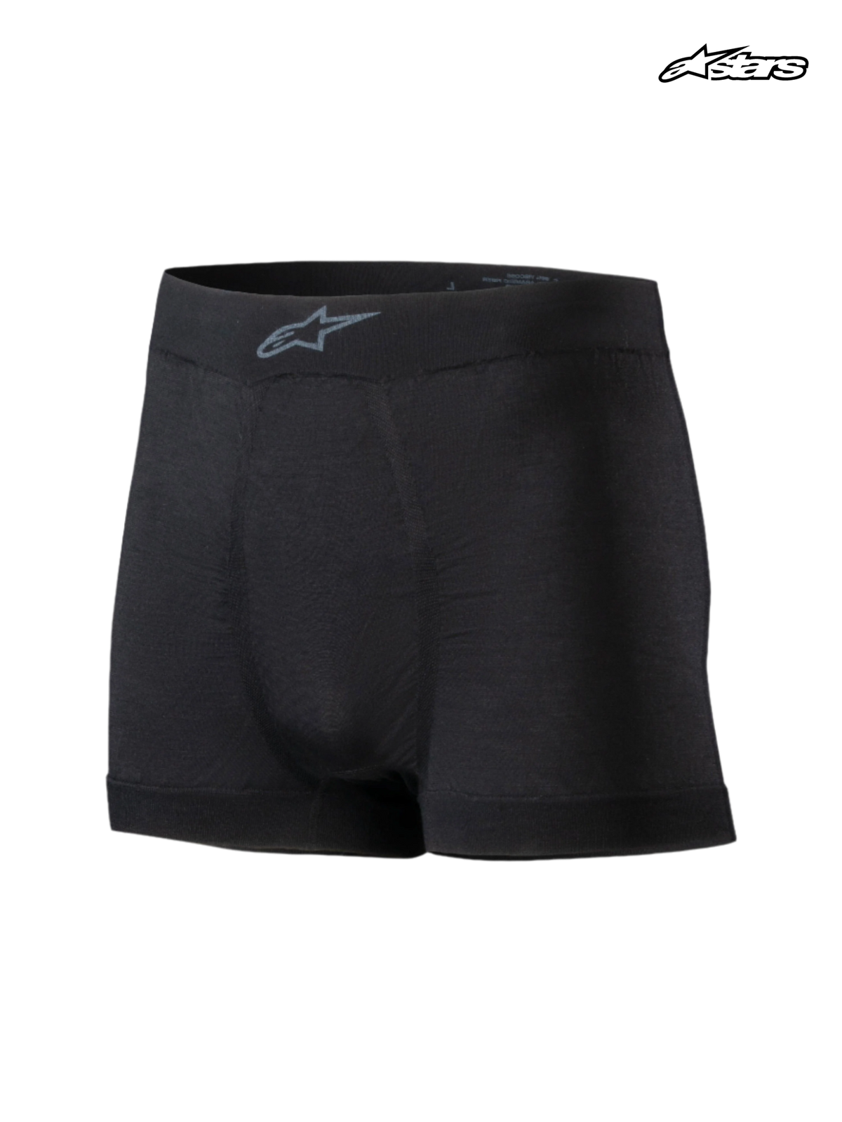 Alpinestars Tech ZX Boxershorts, flammhemmende Auto-Rennsport-Basisschicht, Schwarz, mit leichter LENZING FR-Konstruktion und FIA-Zertifizierung