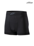 Alpinestars Tech ZX Boxershorts, flammhemmende Auto-Rennsport-Basisschicht, Schwarz, mit leichter LENZING FR-Konstruktion und FIA-Zertifizierung