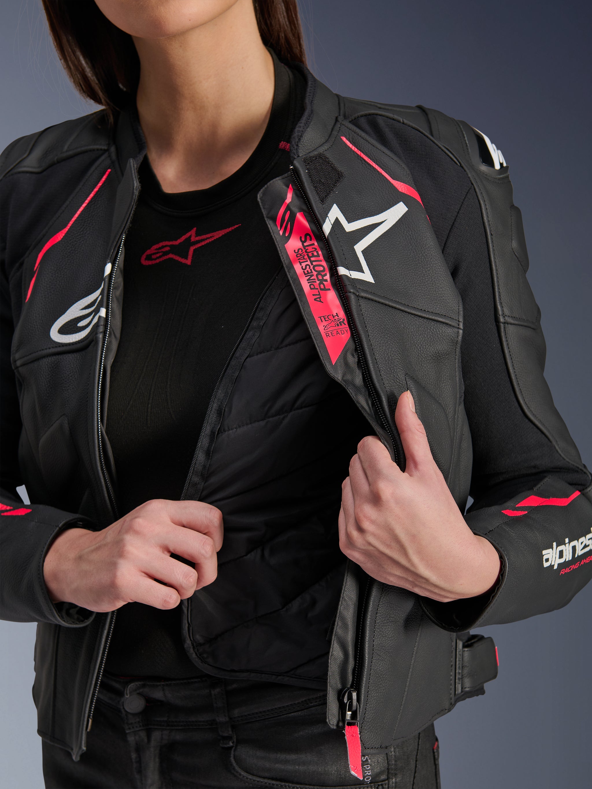 Damen Stella Dusk Lederjacke