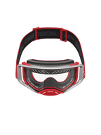 Alpinestars Supertech Schutzbrille Dura Air Fluid, professionelle Motocross-Schutzbrille in Rot und Silber, klare Scheibe und fortschrittliches Belüftungssystem für optimalen Luftstrom beim Offroad-Rennsport.
