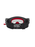 Alpinestars Supertech Firma Schutzbrille Roll-Off, Motocross-Brille, Schwarz und Rot, breites Brillenband mit Roll-Off-System