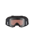 Alpinestars Supertech Corp Goggles Absolute Vision, Motocross-Brille, Schwarz Grau Mirror Silber, mit „ONE GOAL. ONE VISION.“ Schriftzug auf der Linse, Weitwinkel-Polycarbonat-Linse, Hochleistungs-Augenschutz für den Offroad-Rennsport