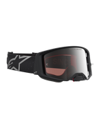 Alpinestars Supertech Vesta Schutzbrille, Motocross-Rennbrille, Schwarz und Silber verspiegelt, für kristallklare Sicht.