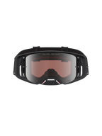 Alpinestars Supertech Vesta Schutzbrille, Motocross-Sport, Schwarz und Matt-Silber, hochauflösende verspiegelte Linsen.
