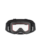 Alpinestars Supertech Vesta Schutzbrille für Motocross, Schwarz und Matt-Silber, klare Scheibe für Offroad-Fahrten.