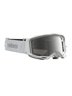 Alpinestars Vision 8 Schutzbrille Amber, Motocross-Brille, Weiß und Silber verspiegelt, A-FLEX Rahmen, RAM-AIR Belüftung, weites Sichtfeld.