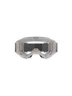 Alpinestars Vision 5 Hollow Schutzbrille, Motocross-Brille, Wind Clear, weißer lichtdurchlässiger Rahmen mit klarem Anti-Beschlag-Glas, breites graues verstellbares Band mit Silikon-Traktionskontrolle, professionelle Offroad-Rennausrüstung