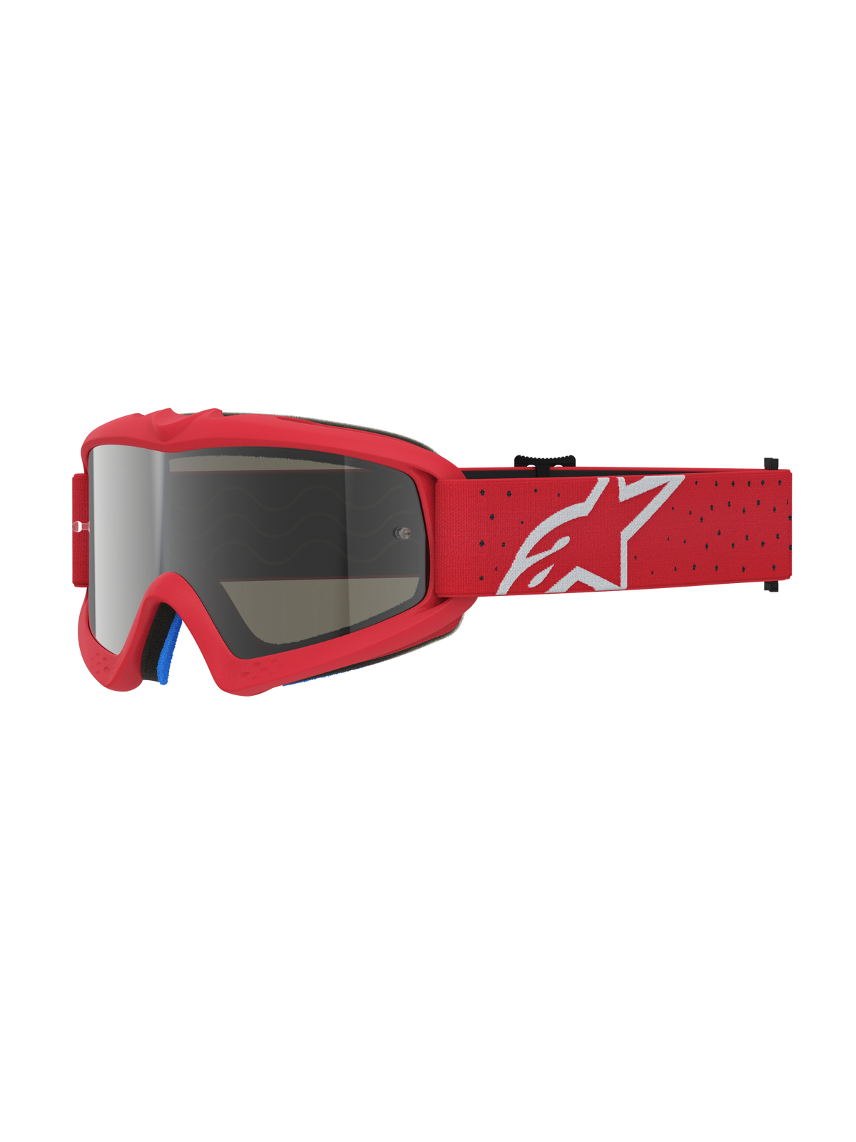 Vision Vesta Jugend-Schutzbrille für Motocross, Rot mit silber verspiegelter Linse, Anti-Beschlag-Schutz, CE-zertifiziert.