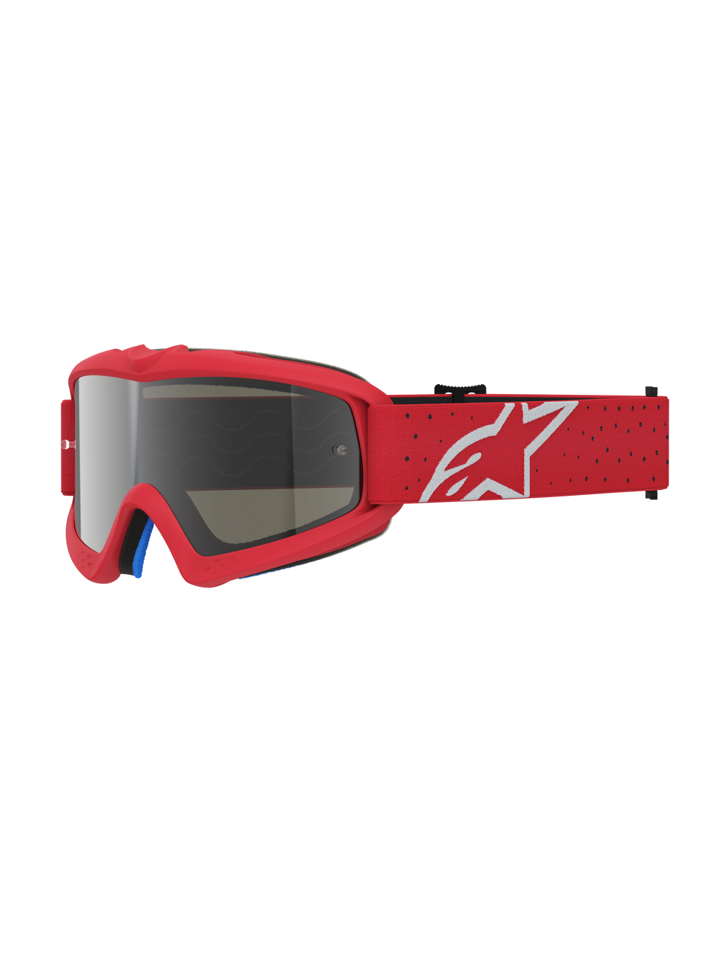 Vision Vesta Jugend-Schutzbrille für Motocross, Rot mit silber verspiegelter Linse, Anti-Beschlag-Schutz, CE-zertifiziert.