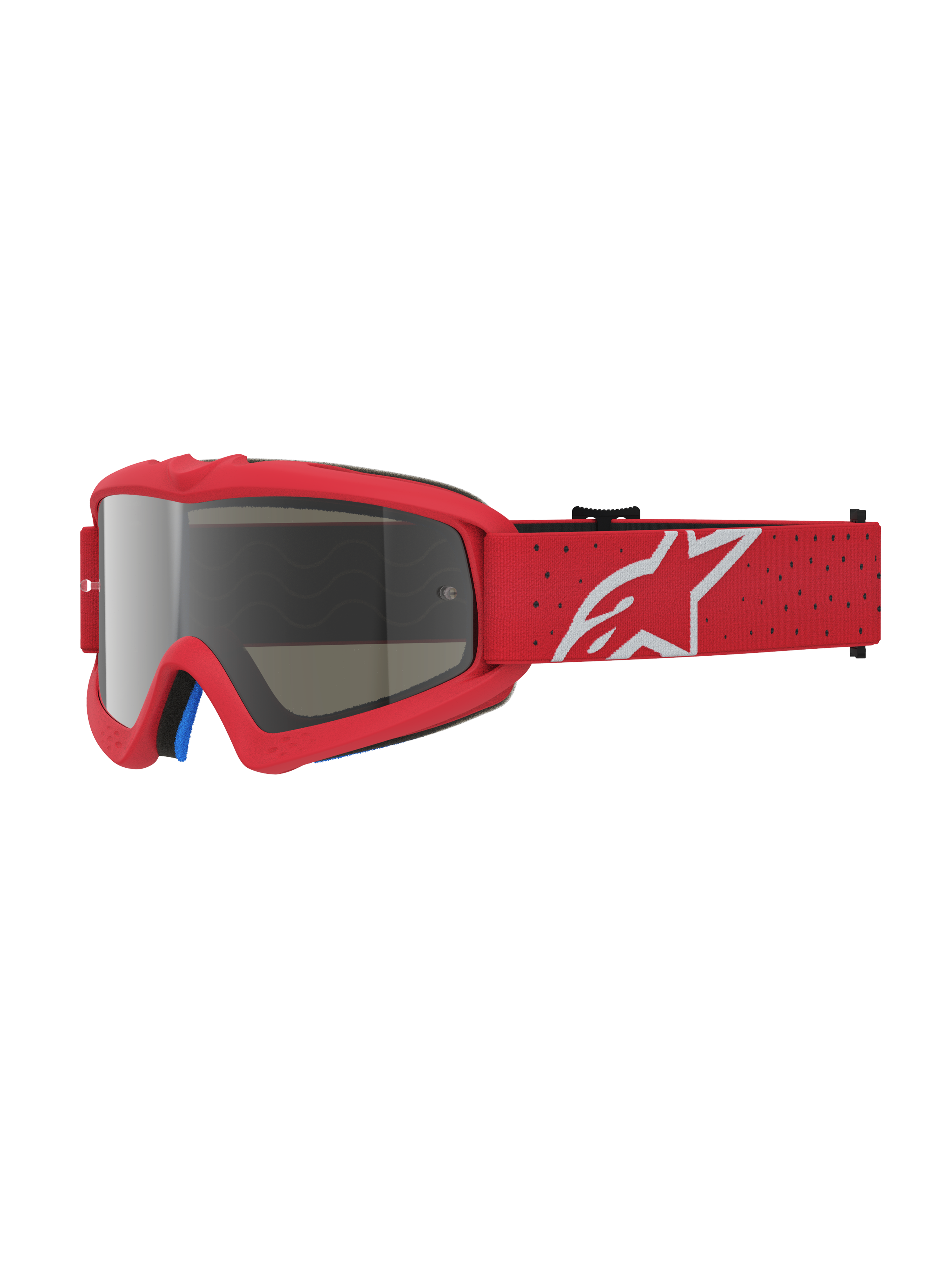 Vision Vesta Jugend-Schutzbrille für Motocross, Rot mit silber verspiegelter Linse, Anti-Beschlag-Schutz, CE-zertifiziert.