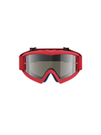 Alpinestars Vision Vesta Jugend-Schutzbrille, MX-Brille, Rot und Silber, verspiegelte Anti-Beschlag-Linse mit Abreißstiften.