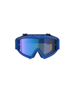 Alpinestars Vision Jugend-Schutzbrille Vesta, blaue Motocross-Brille mit blau verspiegelten Anti-Beschlag-Linsen.