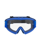 Alpinestars Vision Youth Blaze Goggles, Jugend-Motocross-Brille, blauer Rahmen mit klarer Linse, flexibler blauer A-FLEX-Rahmen, Anti-Beschlag-Polycarbonat-Linse mit Abreißstiften, passendes blaues gewebtes Brillenband, entwickelt für junge Fahrer und Offroad-Rennsport