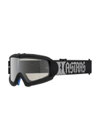 Alpinestars Vision Jugend-Schutzbrille Atrox, Motocross-Brille, Schwarz und Silber verspiegelt, Anti-Beschlag-Linse.