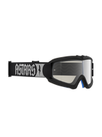 Alpinestars Vision Jugend-Schutzbrille Atrox, Motocross-Brille, Schwarz und Silber, verspiegelte Anti-Beschlag-Scheibe.