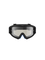 Alpinestars Vision Jugend-Schutzbrille Atrox, Motocross-Schutzbrille für Kinder, Schwarz mit silber verspiegelter Linse, Anti-Beschlag-Polycarbonatlinse und A-FLEX-Urethan-Rahmen für optimale Passform.